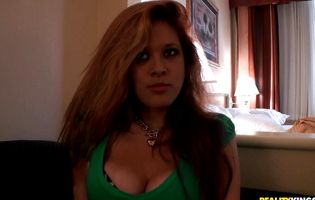 Curvy redhead hottie Tammy Rose receives cash for being groped