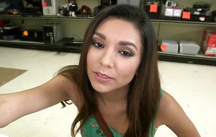 Delightful Serena Torres has nice perfect tits and loves to suck weenie