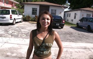 Voracious latina brown-haired sweetie Kasey fucked fucker to return him a favor